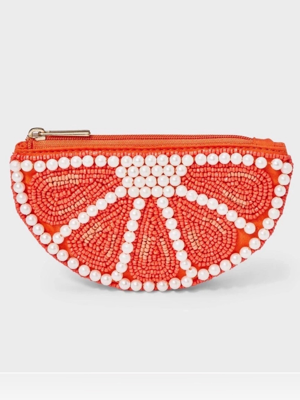 5/$25 A New Day Beaded Citrus Slice Coin Purse/Clutch